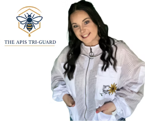 The Apis Tri-Guard Ventilated 3 Layer beekeeping Jacket with Fencing Veil