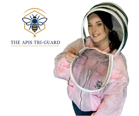 The Apis Tri-Guard Ventilated 3 Layer beekeeping Jacket with Fencing Veil